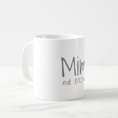 Mimi Datum Kaffeetasse (Vorderseite Links)