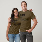 Mimi Definition Funny Großmutter Geschenk T-Shirt (Unisex)