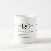 Mimi Definition Oma Script Herz Minimal Lustig Kaffeetasse (Mittel)