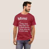 MIMI Definition Personalisiert Name Funny Birthday T-Shirt (Vorne ganz)