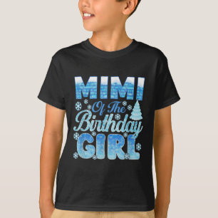 Mimi der Geburtstagskarte Schneeflocken Themed Mat T-Shirt