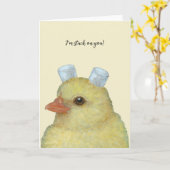 Mimi der Marshmallow Peep-Karte Karte (Gelbe Blume)