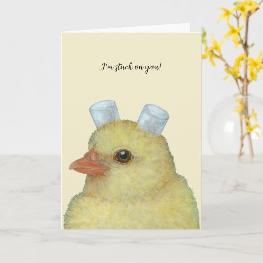 Mimi der Marshmallow Peep-Karte Karte (Gelbe Blume)