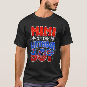 Mimi des Geburtstagsjungen-Kostüms Spinnennetz Geb T-Shirt