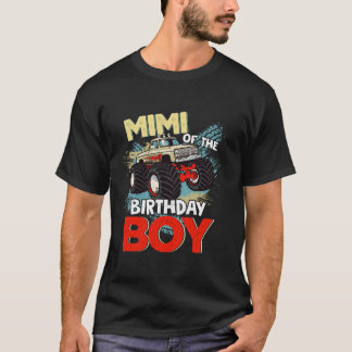 Mimi des Geburtstagsjungen Monster Truck Matching T-Shirt