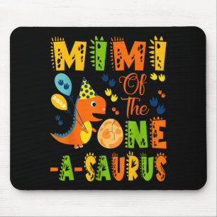 Mimi des One-a-Saurus zum 1. Geburtstag Dinosaurie Mousepad