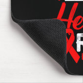 Mimi eines Herzens Krieger Herzerkrankung rotes Ba Mousepad (Ecke)