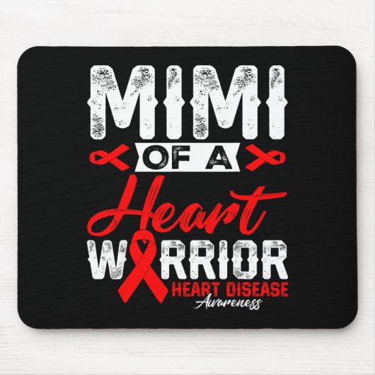 Mimi eines Herzens Krieger Herzerkrankung rotes Ba Mousepad (Vorne)
