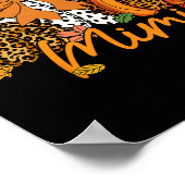 Mimi Erntedank Leopard Pumpkin Coquette Bow Mama Poster (Ecke)