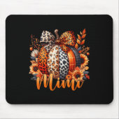 Mimi Erntedank Leopard Pumpkin Sonnenblumencoquet Mousepad (Vorne)