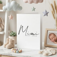 Mimi EST-Jahresankündigung Elegantes Skriptdesign