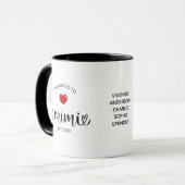 Mimi etabliert zur Oma Geschenk Tasse (Vorderseite Links)