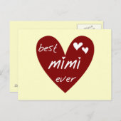 Mimi Ever Tshirts und Geschenke Postkarte (Vorne/Hinten)
