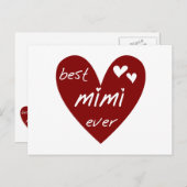Mimi Ever Tshirts und Geschenke Postkarte (Vorne/Hinten)