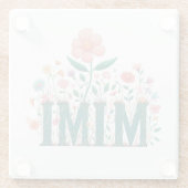 Mimi Floral Glasuntersetzer (Rückseite)