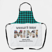 Mimi Foto Collage Letter Cutout Großmutter Küche Schürze (Vorderseite)