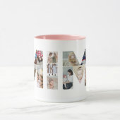 Mimi Foto Collage Letter Cutout Oma Birthday Tasse (Zentrum)