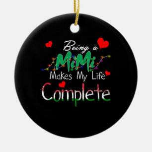 Mimi Gift   Ein Mimi zu sein macht mein Leben komp Keramik Ornament