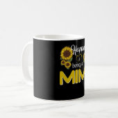 Mimi Gift | Glück ist eine MiMi Sonnenblume Kaffeetasse (Vorderseite Links)