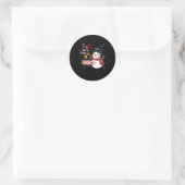 Mimi Gift | I Liebe wird Mimi Snowman genannt Runder Aufkleber (Tasche)