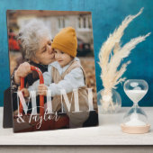 Mimi & Grandchild Script Name Foto Keepake Fotoplatte (Seite)