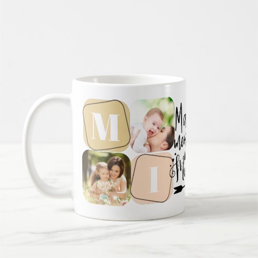 Mimi-Großmutter-Angebot für Fotocollagen Kaffeetasse (Links)