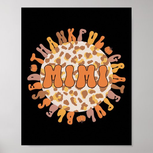 Mimi Großmutter Erntedank Mimi Grandm Poster (Vorne)