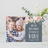 Mimi Großmutter Muttertagsfotokarte (Stehend Vorderseite)
