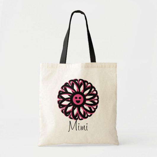Mimi Hübsch Blume Tote Tasche (Vorne)