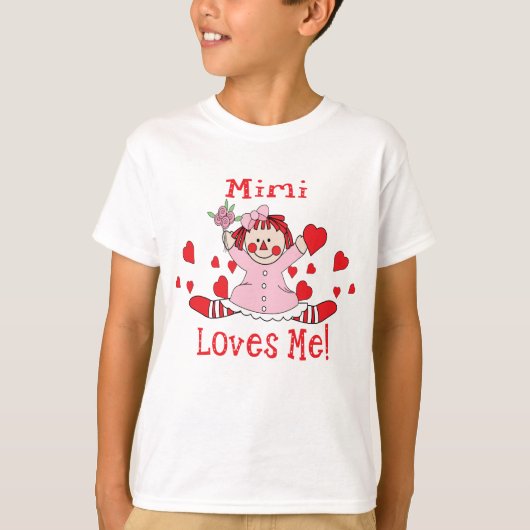 Mimi ich der Liebe Lappen-Puppe T-Shirt (Vorderseite)