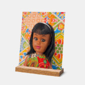 Mimi im Patchworkstil Acrylschild (Winkel)