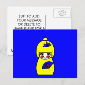 Mimi (Kokeshi Doll) Postcard Postkarte (Vorne/Hinten)