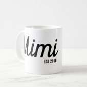Mimi kundenspezifische neue Großmutter-Tasse Kaffeetasse (Vorderseite Links)