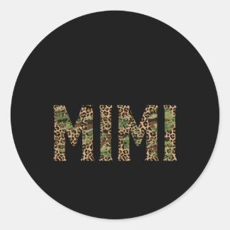 Mimi Leopard Oma Mimi von Mimi Runder Aufkleber