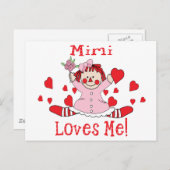 Mimi Liebe Rag Doll Postkarte (Vorne/Hinten)