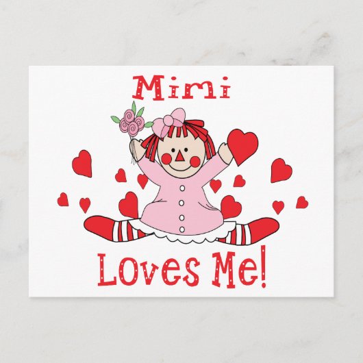 Mimi Liebe Rag Doll Postkarte (Vorderseite)