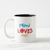 Mimi Lieben ich T - Shirts und Geschenke Zweifarbige Tasse (Links)