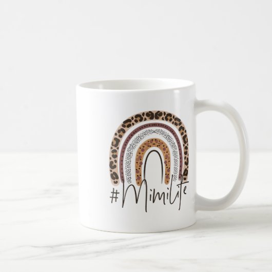 Mimi Life Oma Cheetah Leopard Frauen Weihnachten Kaffeetasse (Rechts)