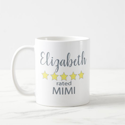 Mimi mit 5 Sternen Kaffeetasse (Links)