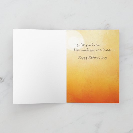 Mimi-Muttertagsbärenjunge Karte (Innenseite)