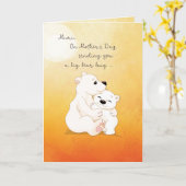 Mimi-Muttertagsbärenjunge Karte (Gelbe Blume)