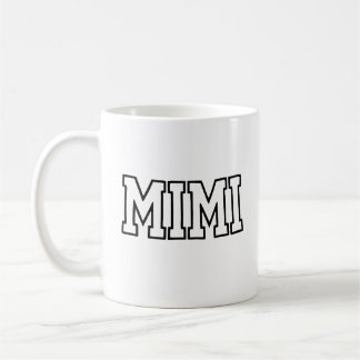 Mimi Name Typography Design Kaffeetasse
