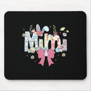 Mimi Oaster Coquette Bow Happy Oaster Bunny Rabbit Mousepad