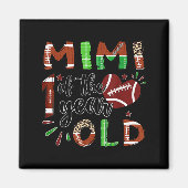 Mimi Of The 1 Year Old Football 1st Birthday Boy Magnet (Vorne)