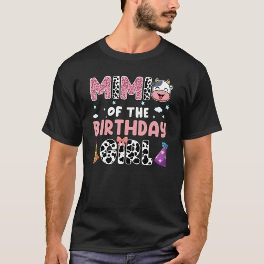 Mimi Of The Birthday Girl Farming Barnyard Birthda T-Shirt (Vorderseite)