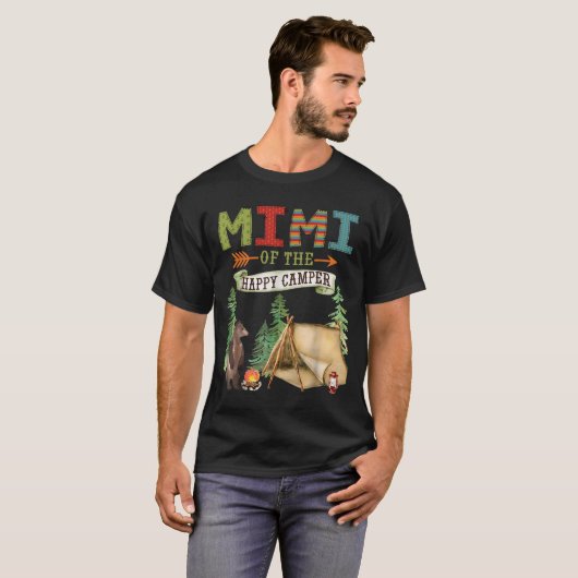 Mimi Of The Happy Camper First Birthday Camng  T-Shirt (Vorne ganz)