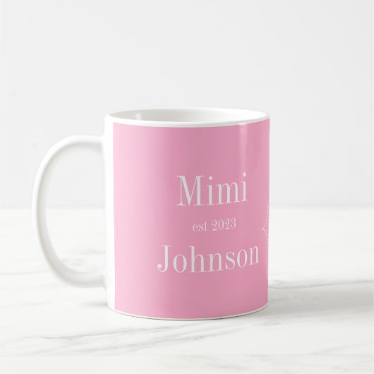 Mimi Oma Pink Kaffeetasse (Links)