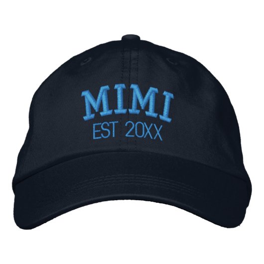 Mimi Personalisiertes Oma-Geschenk Benutzerdefinie Bestickte Baseballkappe (Vorderseite)