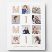 MIMI Pink Letters Oma Foto Collage Keepake Fotoplatte (Vorderseite)