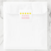 Mimi Quadratischer Aufkleber (Tasche)